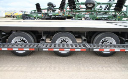 Three dual wheel 25,000 pound axles