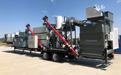 Custom Built Portable Plant Bench Grain Cleaner with Gravity Table