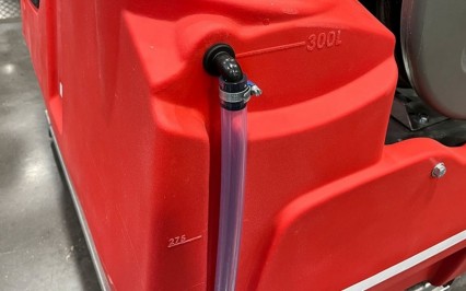 Sight level tube with calibrations  