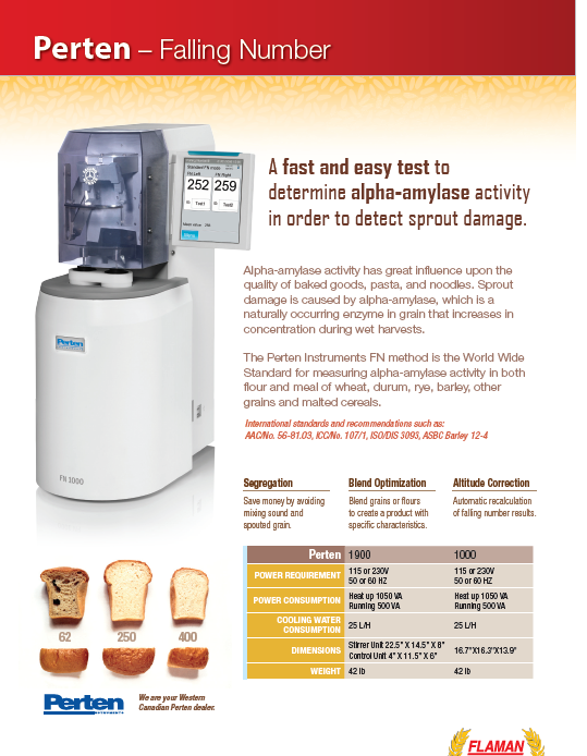 Falling Number Analyzer Flaman Agriculture